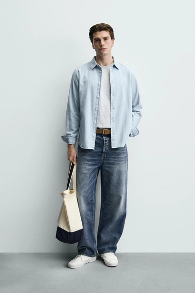 CAMISA DENIM LAVADA