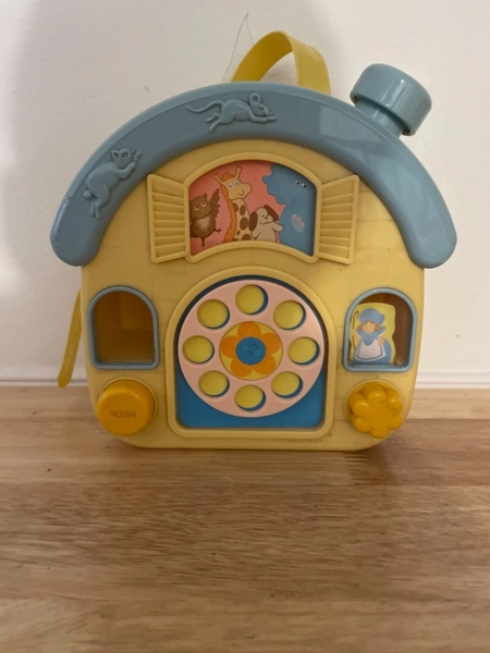 vintage Tomy 1980 baby toy Mary Had a Little Lamb can be attached to crib side