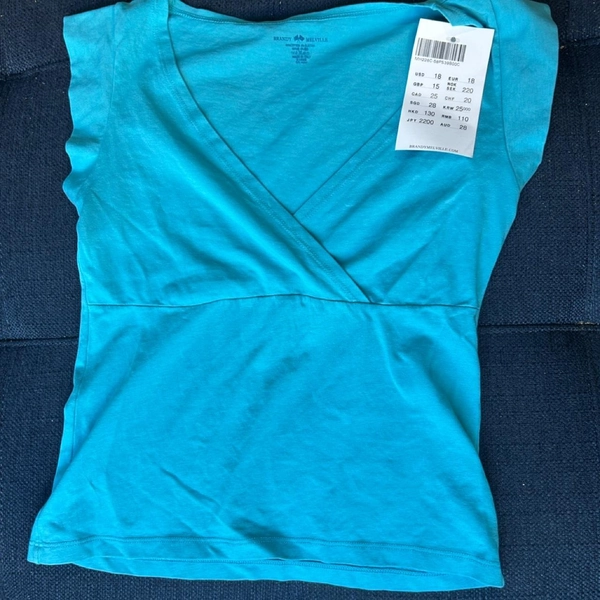 Brandy Melville blue teal/turquoise crop top...