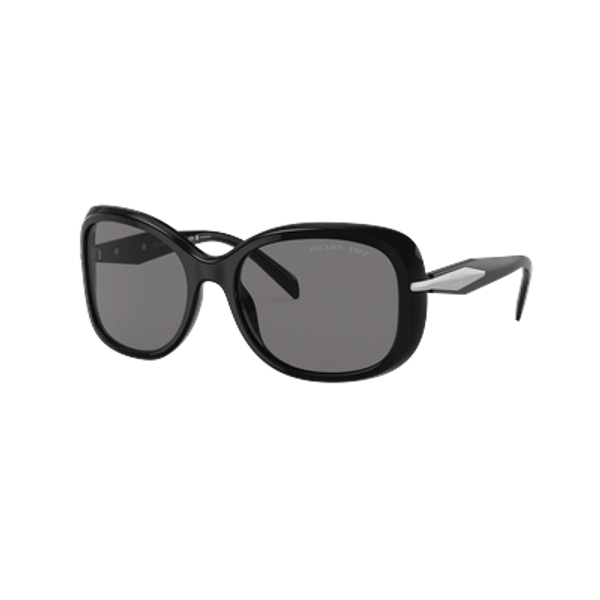 Prada Woman Sunglass PR 04ZS - Frame color: Black, Lens color: Polarized Dark Grey