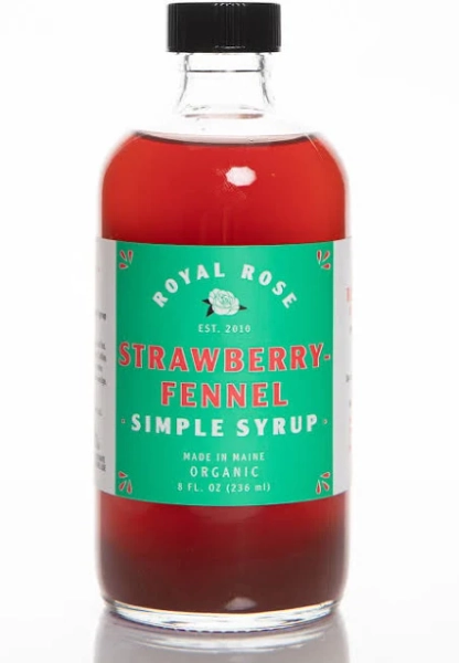 Royal Rose Syrups Strawberry Organic Simple Syrups