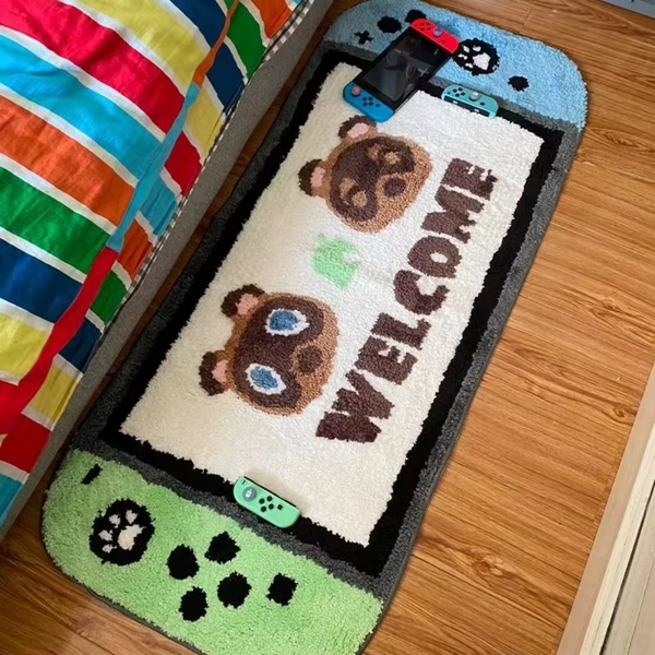 VIKAMA Game Console Shaped Cartoon Plush Carpet Cute Decorative Carpet For Bedroom Dormitory Game Area Home Decoration - AliExpress 