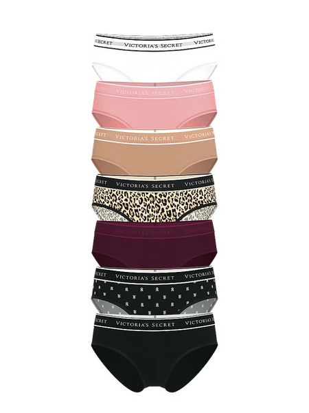7-Pack Logo Cotton Hiphugger Panties