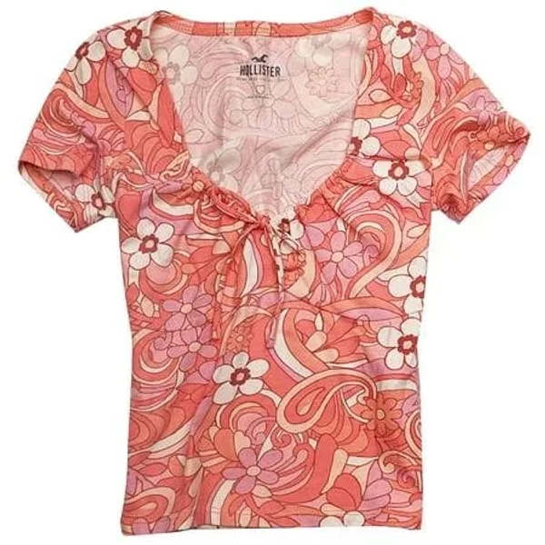 Hollister California Women's Super Soft Cinched Fitted T-Shirt How-20 (XX-Small, 1846-628), Size: XXS