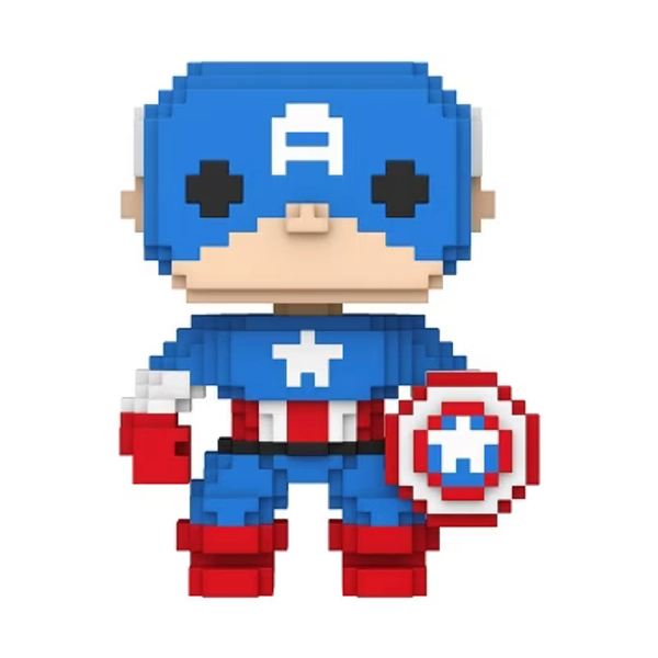 Funko POP! Marvel: 8-Bit Captain America Figure (Target Exclusive)