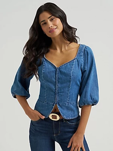 Women's Denim Corset Top | Women's TOPS | Wrangler® | Shipping to Canada