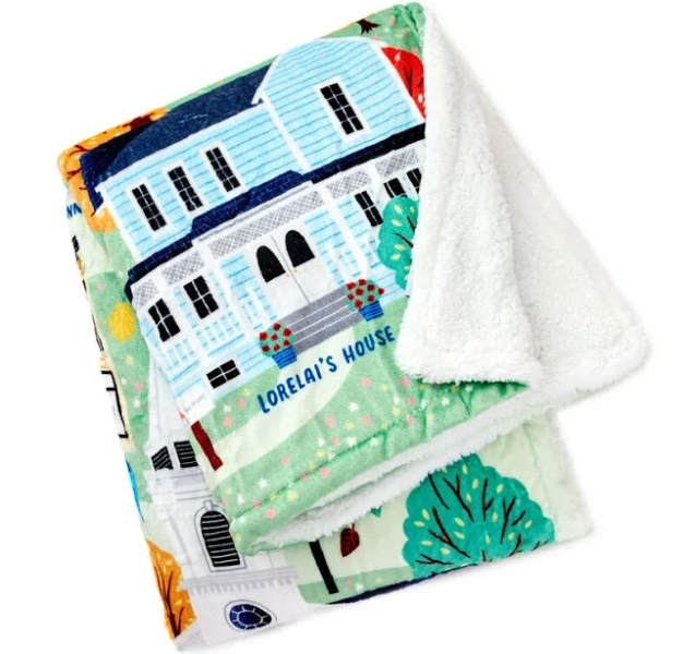 Hallmark Gilmore Girls Stars Hollow Map Blanket