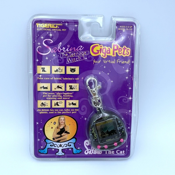 Vtg Giga Pets Sabrina The Teenage Witch Salem The Cat 1997 - PACKAGE WEAR - READ