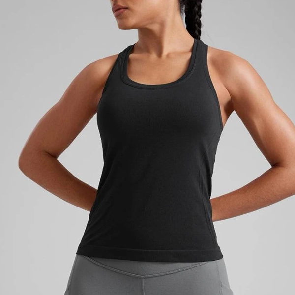 CRZ YOGA Women's Seamless Breathable Racerback Tank Tops