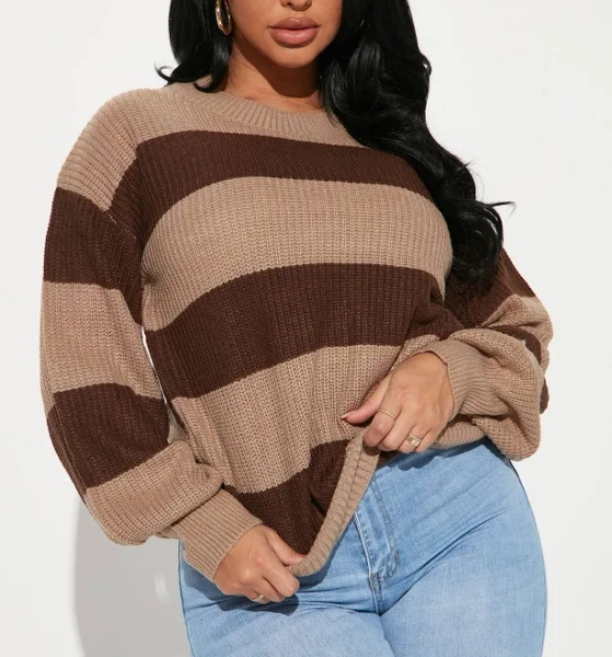 Women's Fashion Nova Autumn Dreams Striped Sweater