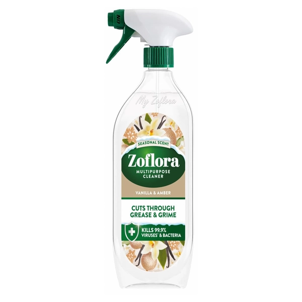Zoflora Multi-Purpose Disinfectant Cleaner 800ml - Vanilla & Amber