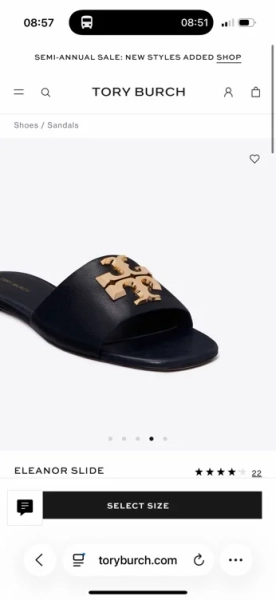Eleanor Slide in beige, size 9.5