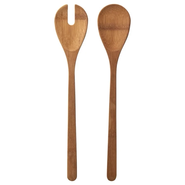 GRÖNSAKER 2-piece salad serving set - bamboo