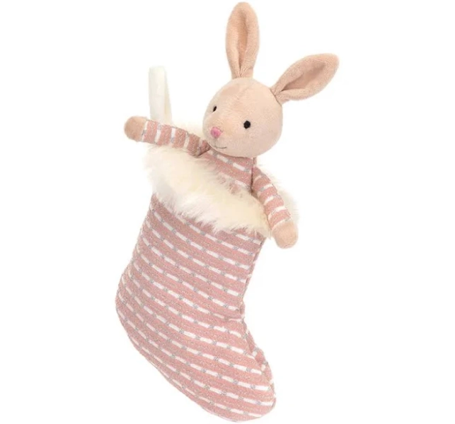 JellyCat Shimmer Stocking Bunny
