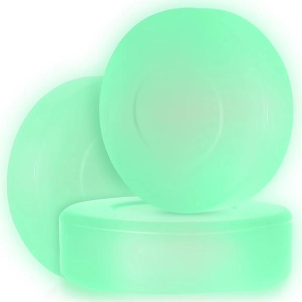 Eease Glow-in-Dark Hockey Pucks 3-Pack for Indoor/Outdoor Hockey