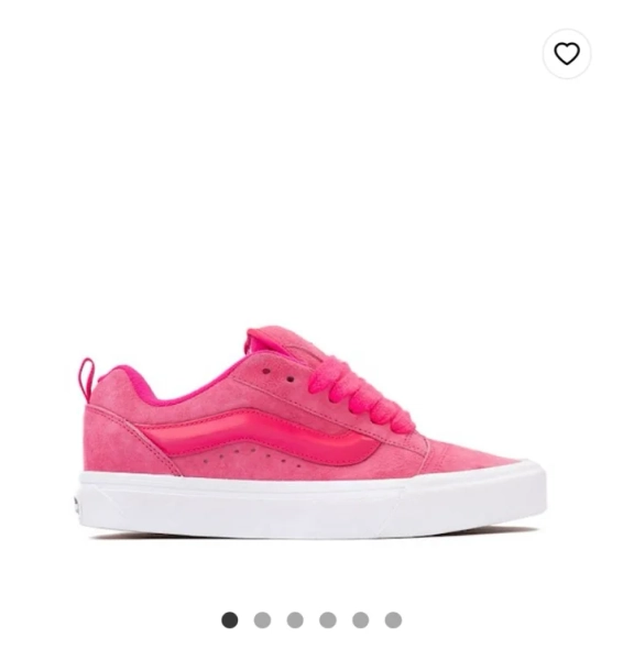 Vans Knu Skool Skate Shoe - Pink Glow