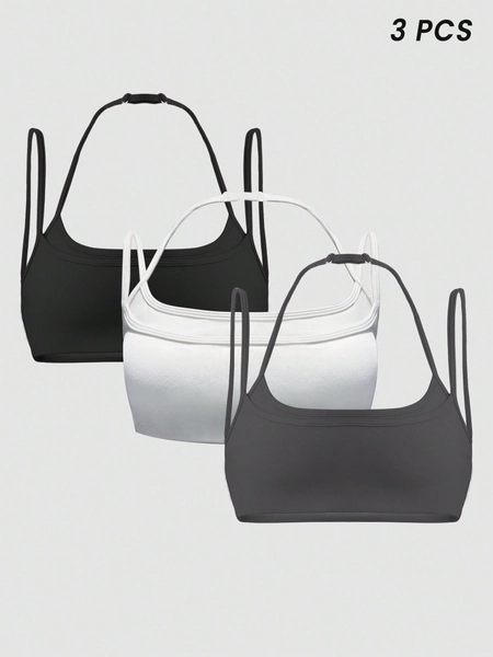 Sodalemon Women Double Layer Adjustable Strap Beautyback Sport Bra