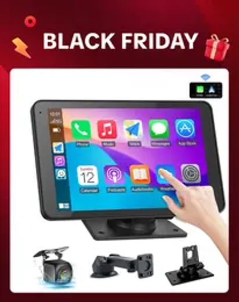 【PASLDA】2025 Upgraded Wireless CarPlay Screen for Andriod & Iphone : The Ultimate Portable Car Play Adapter for Seamless In-Car Entertainment TikTokShopBlackFriday