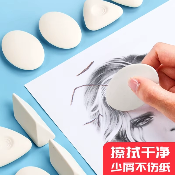 10Pcs Highlight Pencil Eraser White Rubber Soft Erasers Student Drawing Sketch Art Supplies Stationery - AliExpress 21