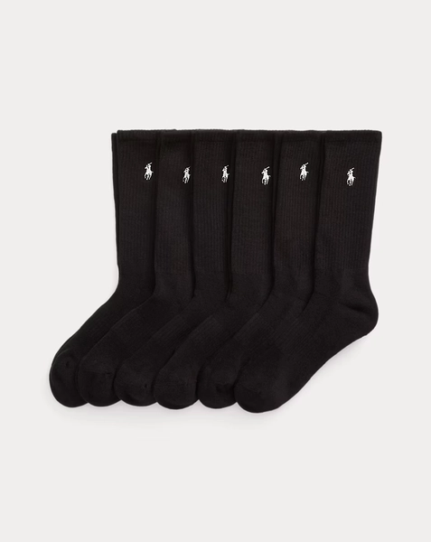 Cotton-Blend Crew Sock 6-Pack