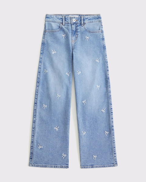 high rise wide leg jeans