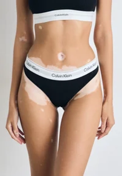 THONG ICON COTTON MODAL - Tanga - black