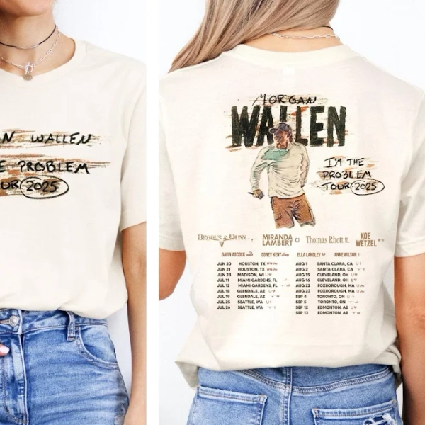 Morgan Wallen I'm The Problem Tour 2025 Retro T-Shirt