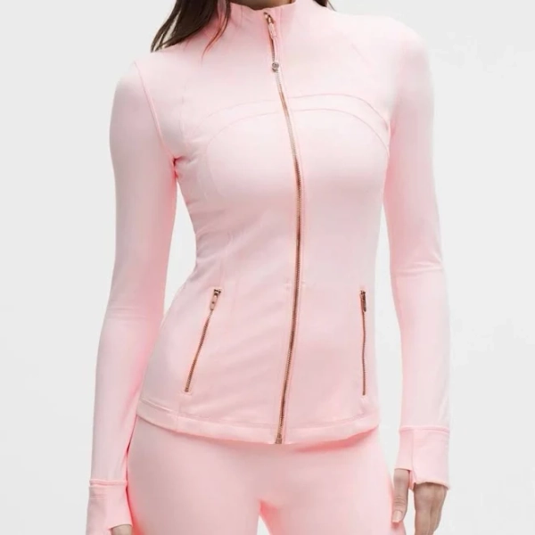 lululemon athletica Lululemon Pink Jacket Nulu” - New Women | Color: Pink/Rose/Gold | Size: M