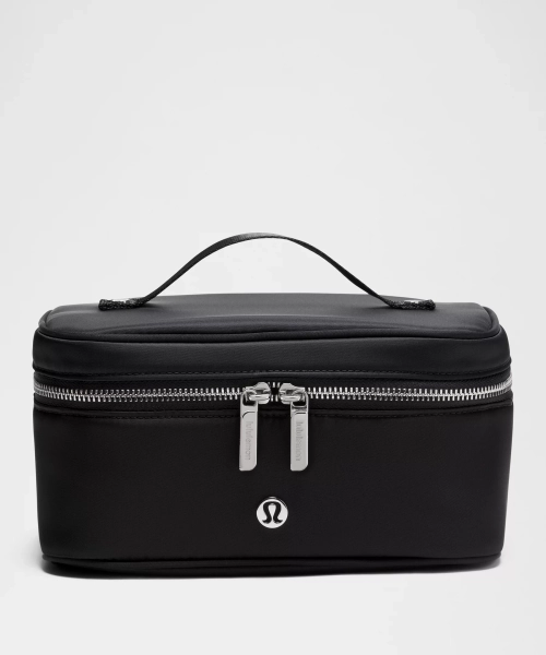 Travel Toiletry Bag 3.5L - Black/Black/Silver - ONE SIZE