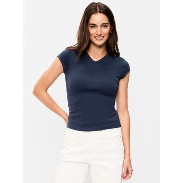 Snug High V-Neck T-Shirt