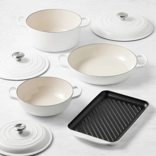 Le Creuset Signature Enameled Cast Iron 7-Piece Essential Cookware Set