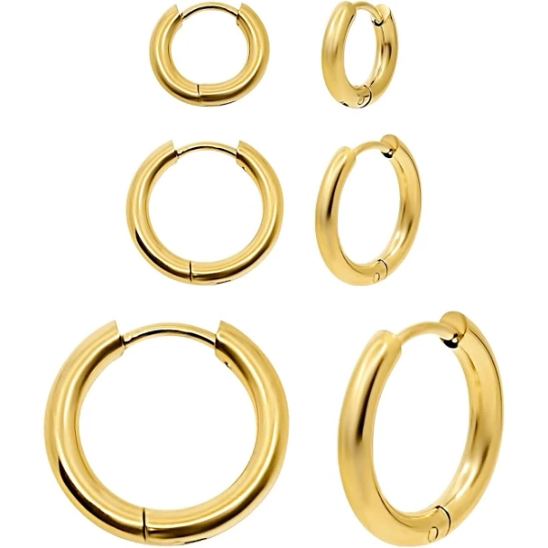 Cutie Thin Hoop Earrings Waterproof
