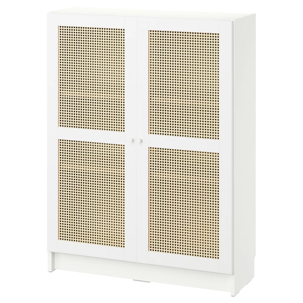 BILLY / HÖGADAL Estante c/portas - branco 80x30x106 cm