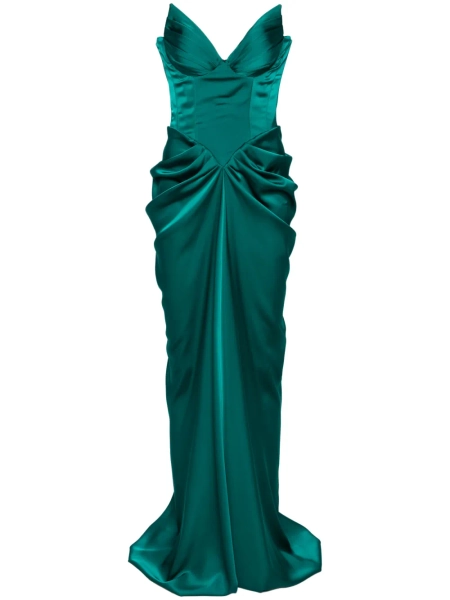 Ana Radu corset-style satin gown | XS