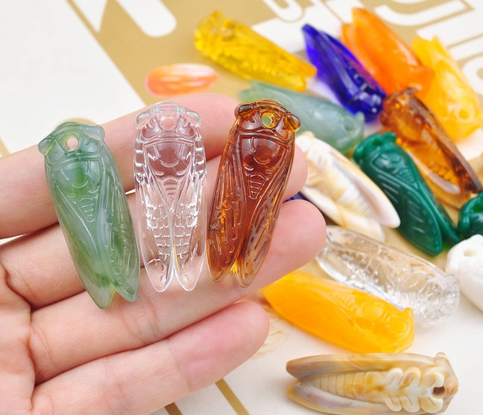 10 Colors 5Pcs/20Pcs Acrylic Cicada pendant charm，Cicada Shape，Cicada Beads，Cicada Jewelry Making,43x16mm