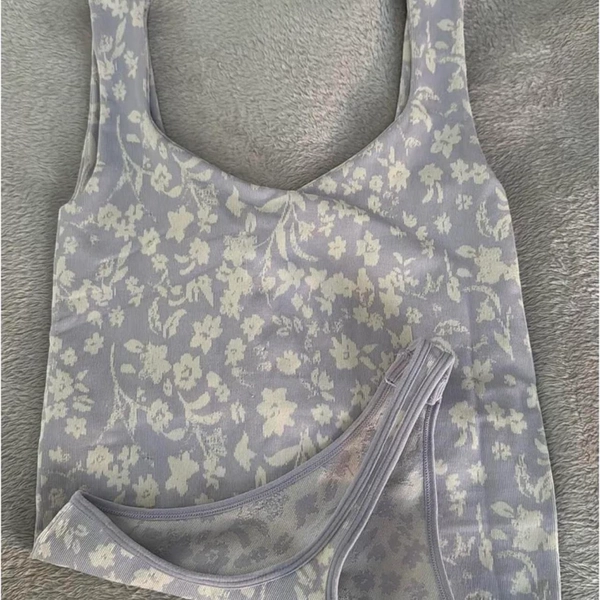 Free People Intimately light purple floral bodysuit...