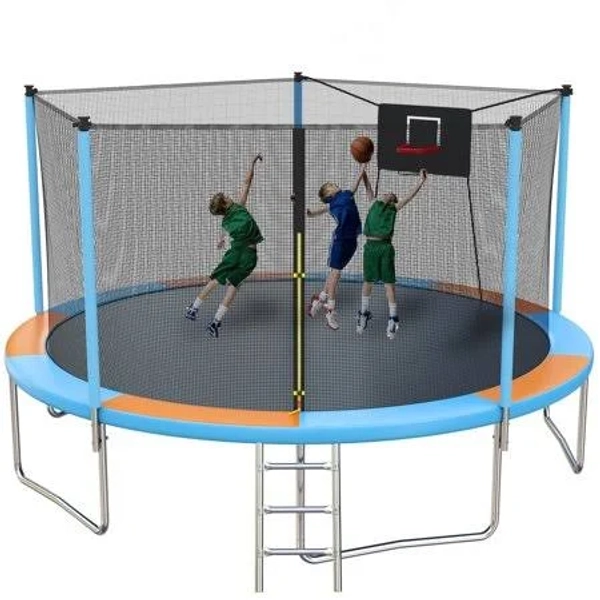 Segmart 14 Feet Kids Outdoor Trampoline with Enclosure