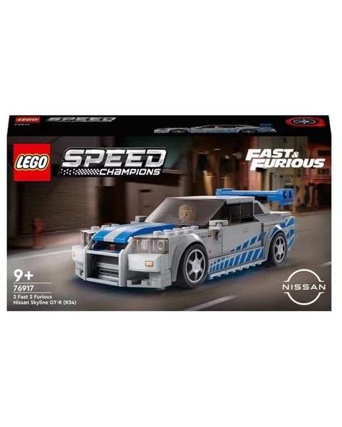LEGO Speed Champions 2 Fast 2 Furious Nissan Skyline GT-R (R34) 76917 - Assorted - One Size