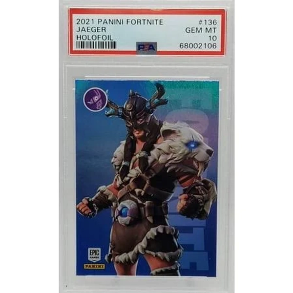 Jaeger Holofoil 2021 Panini Fortnite Epic Games Trading Card