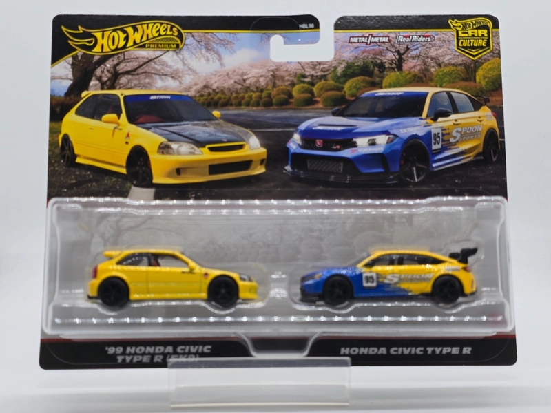 2025 Hot Wheels Premium CC Twin Pack Spoon Honda Civic Type R &amp; EK9 Hard to Find