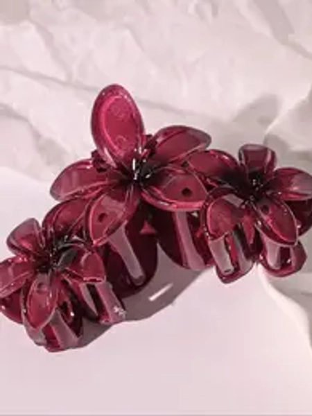 Elegant Flower Design Hair Claws, Stylish Hair Accessories for Women & Girls, Minimalist Headwear Suitable for Thick Hair, Flower Hair Clip