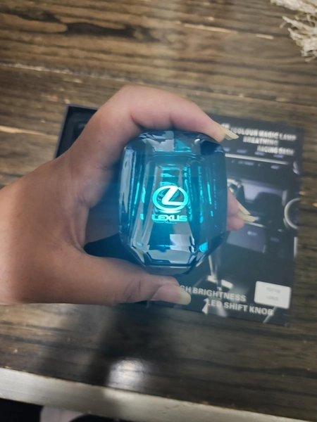 Crystal Handle  Motion Activated LED Car Gear Shift Knob Shifter for Lexus
