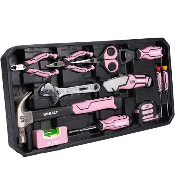 Kobalt 20 -Piece Pink Household Tool Set with Hard Case