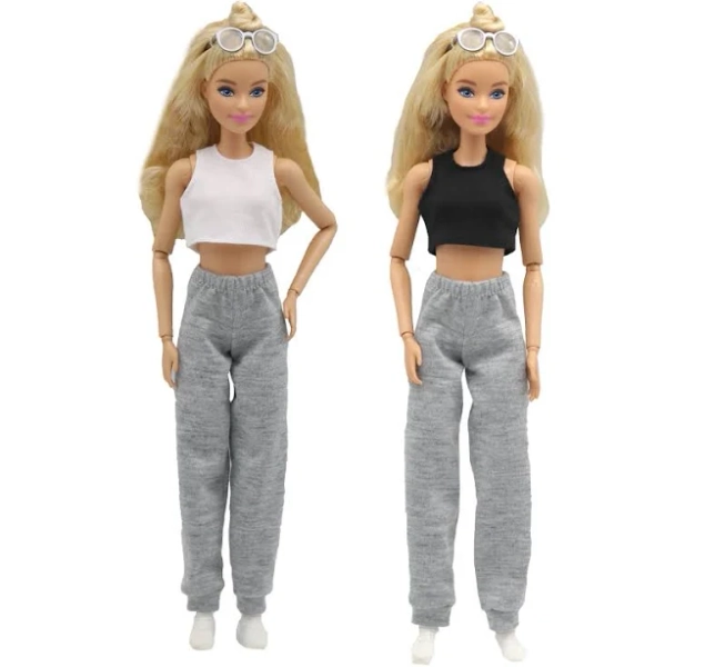 Barbies Doll 30cm 1/6 Tank Top and Sports Pants Set