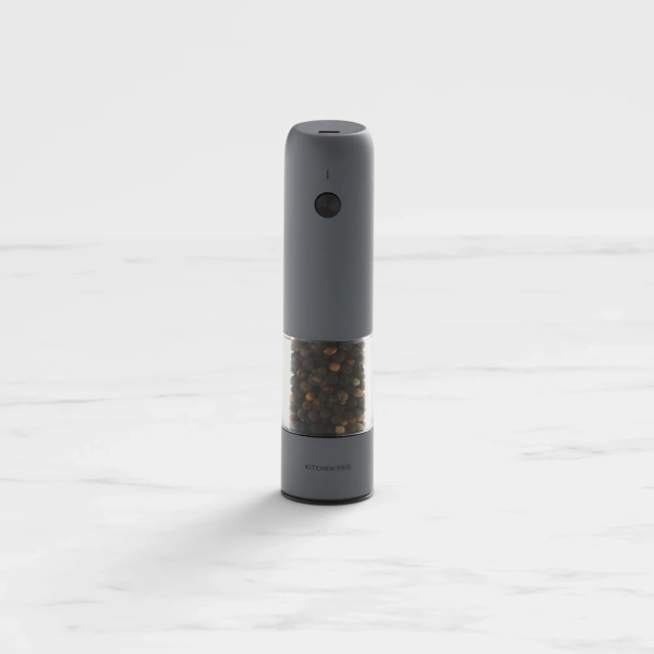 Kitchen Pro Crush Rechargeable Salt and Pepper Mill Charcoal
