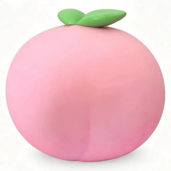 Giant Fruit Squeeze Simulated Strawberry Peach & Cheese Squishy Set Soft Elastic Stress Relief Decor