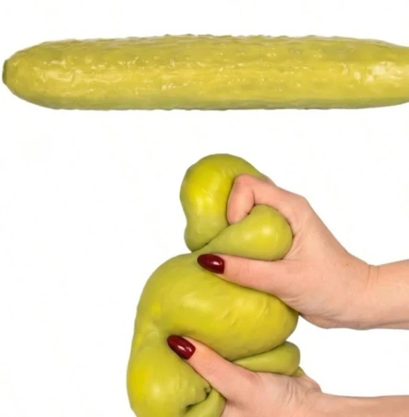 1pc New Squishy Pickle Stress Relief Toy, Realistic Prop Model, Ideal Gift For Birthday, Surprise, Holiday, Couple, Christmas, Gamer, Squeeze Toy,