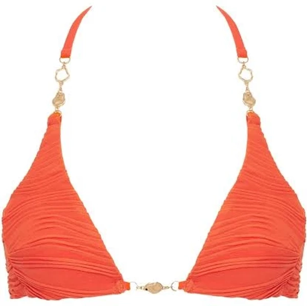 Bluebella Orta Triangle Bikini Top Hot Coral - XL
