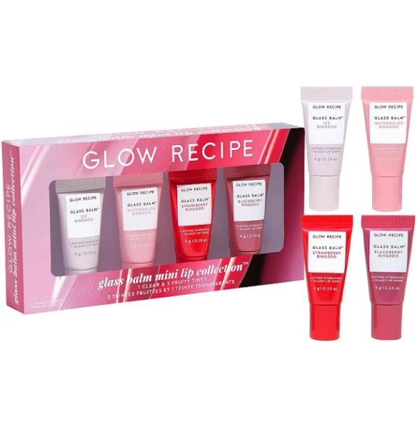 Glow Recipe Mini Glass Balm Lip Collection Gift Set