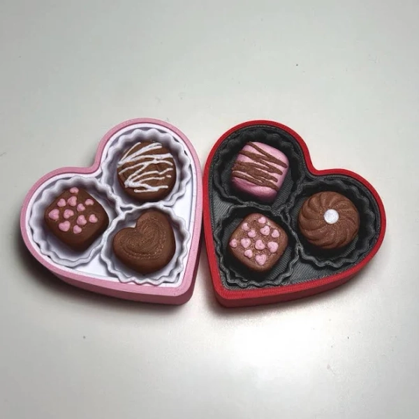 Heart-Shaped Chocolate Box Fidget Clicker Love Gift